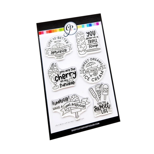 Catherine Pooler Life is Better with Sprinkles Stamp Set