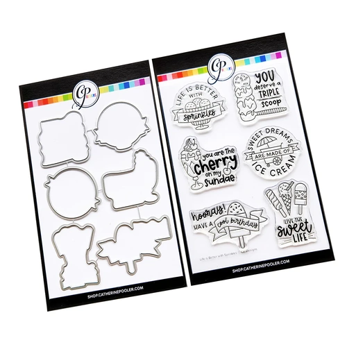 Catherine Pooler Life is Better with Sprinkles Stamp & Die Bundle