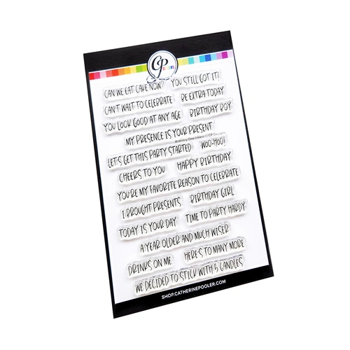 Catherine Pooler Birthday One Liners Sentiments Stamp Set