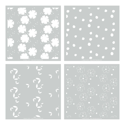 Catherine Pooler In Bloom Layered Stencils (set of 4)