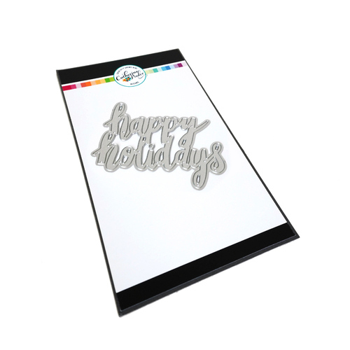 Catherine Pooler Happy Holidays Word Die