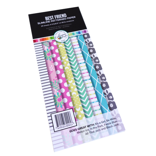 Catherine Pooler Best Friend Slimline Patterned Paper