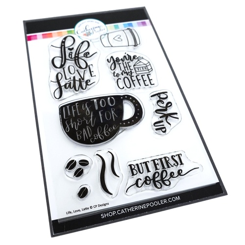 Catherine Pooler Stamp Life, Love, Latte