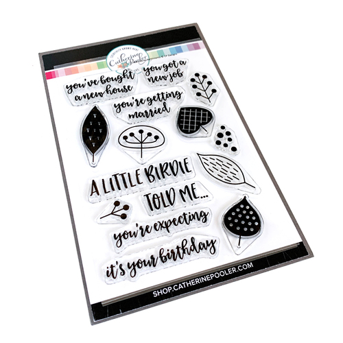 Catherine Pooler Little Leaves Sentiments Stamp Set