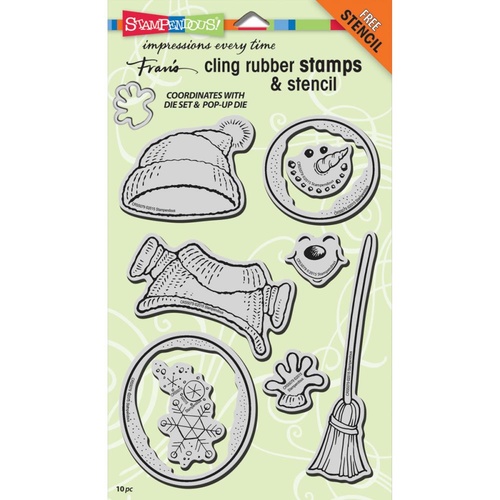 Stampendous Cling Stamp Create Winter Set 