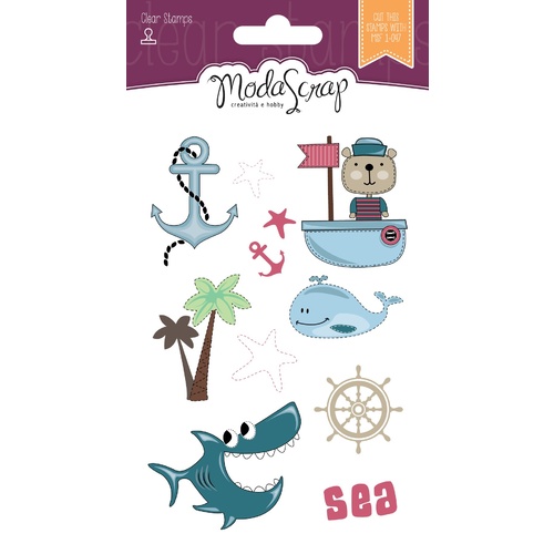 Elizabeth Craft Designs Clear Stamps Sailor's Life by Modascrap MSTC7004