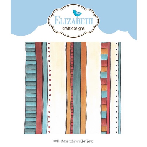 Elizabeth Craft Designs Stamp Stripes Background by Krista Schneider