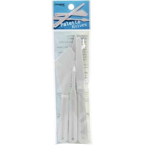 Imagine Crafts Plastic Palette Knives 3pk