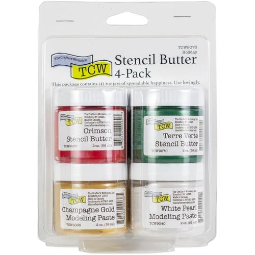 The Crafters Workshop Holiday Stencil Butter Pack