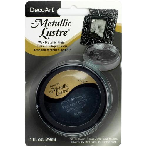 DecoArt Black Shimmer Metallic Lustre Wax