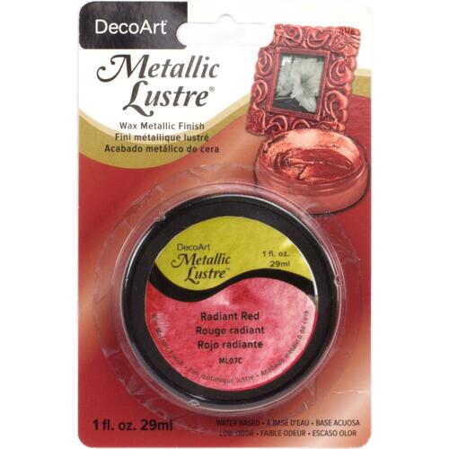 DecoArt Radiant Red Metallic Lustre Wax