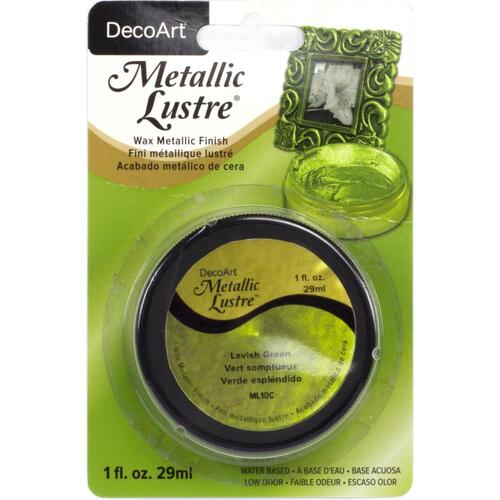 DecoArt Lavish Green Metallic Lustre Wax