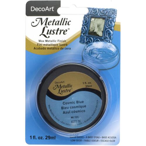 DecoArt Cosmic Blue Metallic Lustre Wax