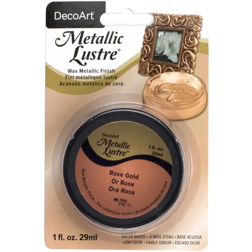 DecoArt Rose Gold Metallic Lustre Wax