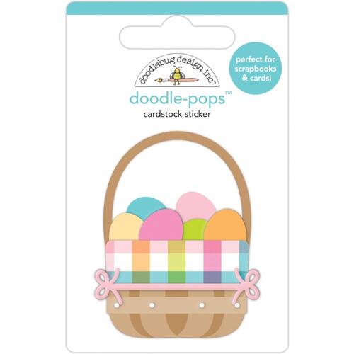 Doodlebug Easter Basket Doodle-Pops 3D Sticker