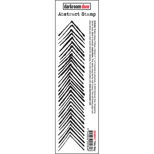 Darkroom Door This Way Abstract Stamp