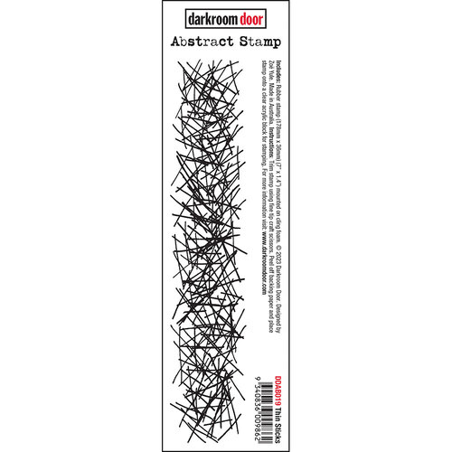 Darkroom Door Thin Sticks Abstract Stamp