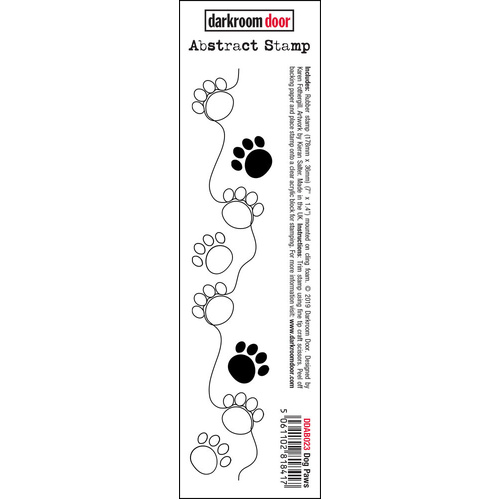 Darkroom Door Abstract Stamp - Dog Paws