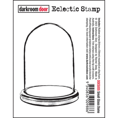 Darkroom Door Small Glass Dome Eclectic Stamp