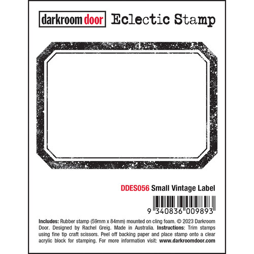 Darkroom Door Small Vintage Label Eclectic Stamp