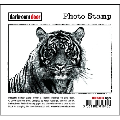 Darkroom Door Photo Stamp - Tiger