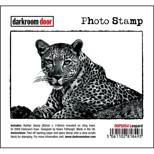 Darkroom Door Photo Stamp - Leopard