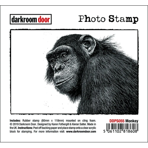 Darkroom Door Photo Stamp - Monkey