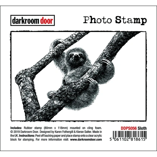 Darkroom Door Photo Stamp - Sloth