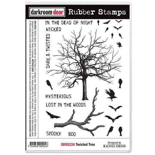 Darkroom Door Twisted Tree Rubber Stamp Set