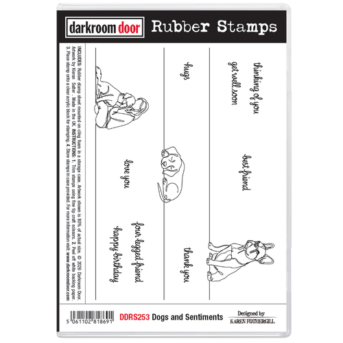 Darkroom Door Rubber Stamp Set - Dogs & Sentiments