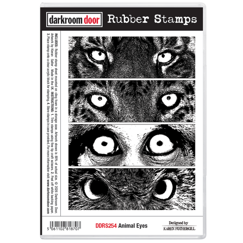 Darkroom Door Rubber Stamp Set - Animal Eyes