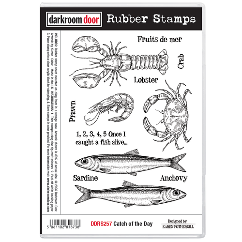 Darkroom Door Rubber Stamp Set - Catch of the Day