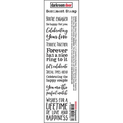 Darkroom Door Engagement Sentiment Stamp