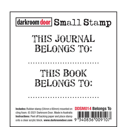 Darkroom Door Belongs To Small Stamp