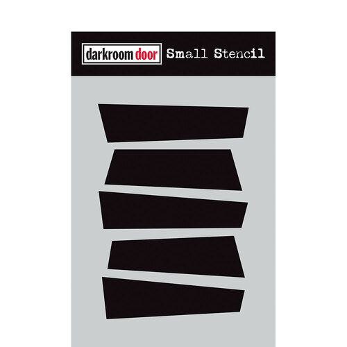 Darkroom Door Five Wonky Strips Small Stencil