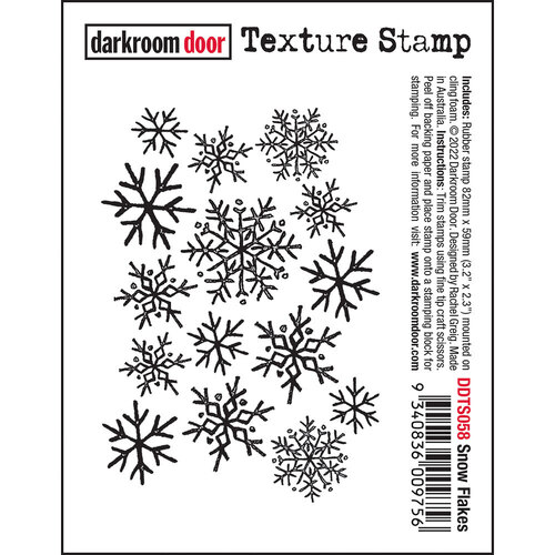 Darkroom Door Snow Flakes Texture Stamp
