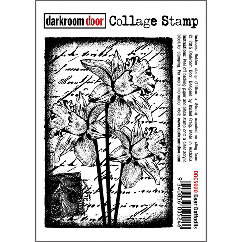 Darkroom Door Collage Stamp Dear Daffodils 
