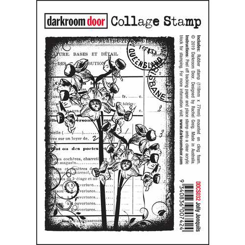 Darkroom Door Collage Stamp Jolly Jonquils
