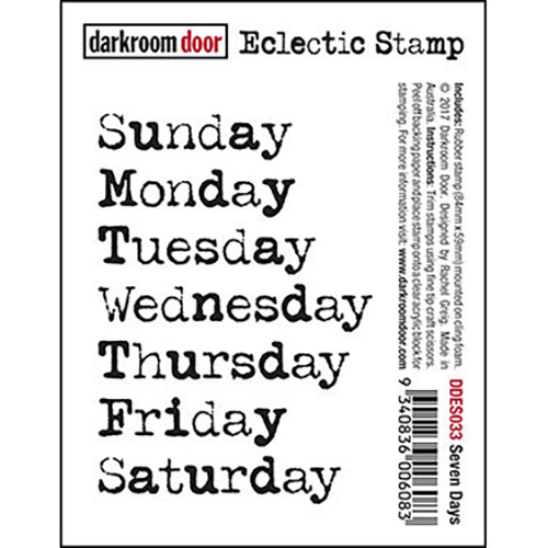 Darkroom Door Eclectic Stamp Seven Days 