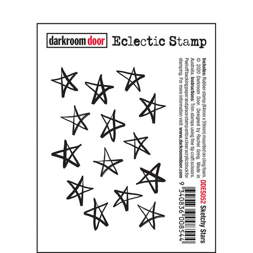 Darkroom Door Eclectic Stamp Sketchy Stars