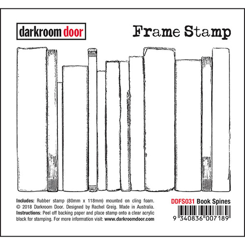 Darkroom Door Frame Stamp Book Spines