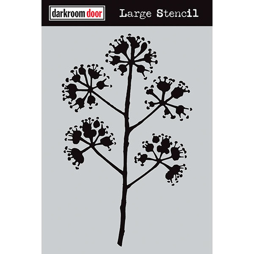 Darkroom Door Large Stencil Blossom