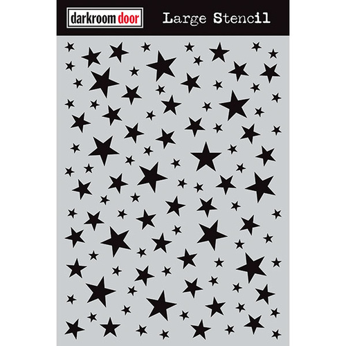 Darkroom Door Large Stencil Starry Night