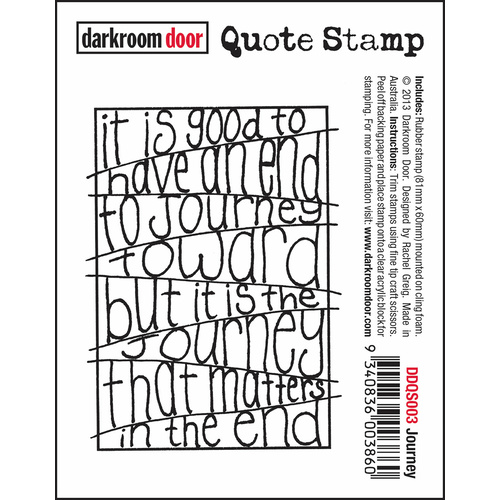Darkroom Door Journey  Quote Stamp