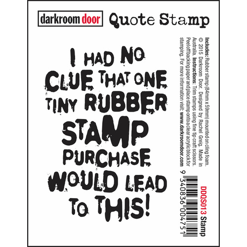 Darkroom Door Stamp Quote Stamp  