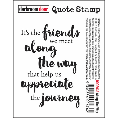 Darkroom Door Along the Way Quote Stamp