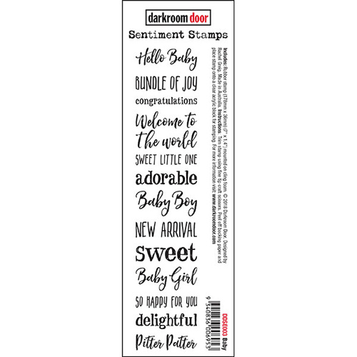 Darkroom Door Baby Sentiment Stamps  