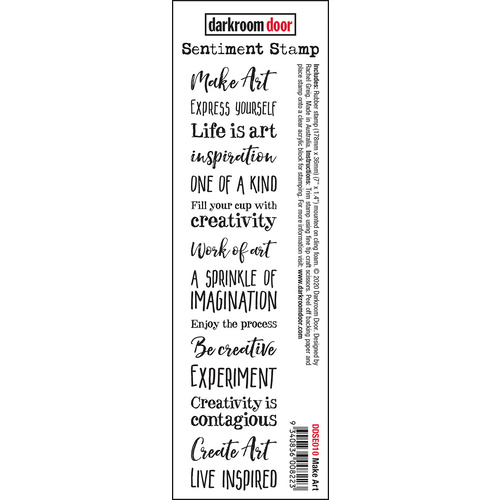 Darkroom Door Sentiment Stamp Make Art