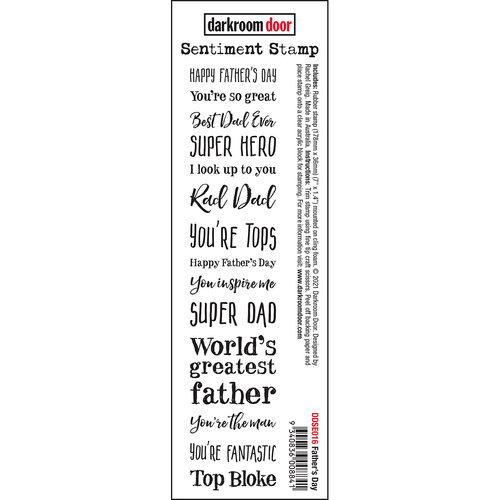 Darkroom Door Father's Day Sentiment Stamp