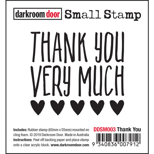 Darkroom Door Thank You Small Stamp